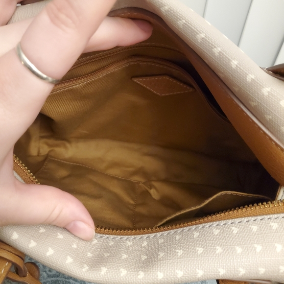 Fossil Emma Satchel Grey and White. - Picture 7 of 8